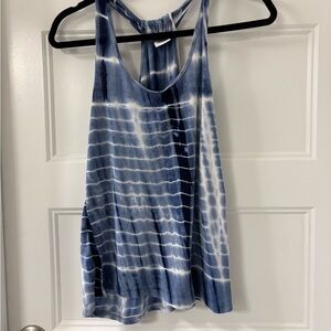 Navy Tie-Dye Women's Tank Top